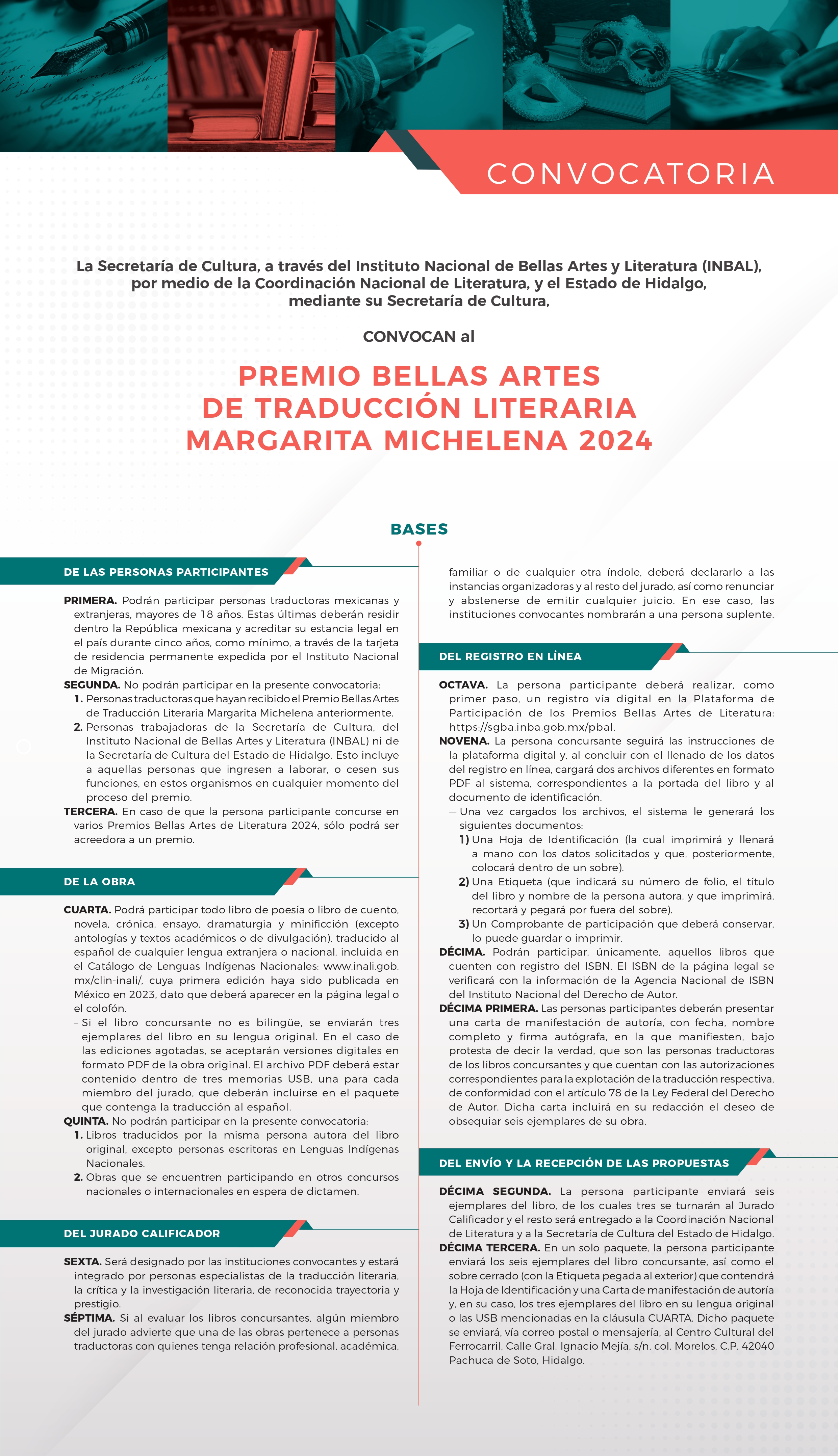CONVOCATORIA PREMIO MARGARITA MICHELENA 2024 1